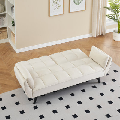 57 " Sofa  Soft Two Armrests