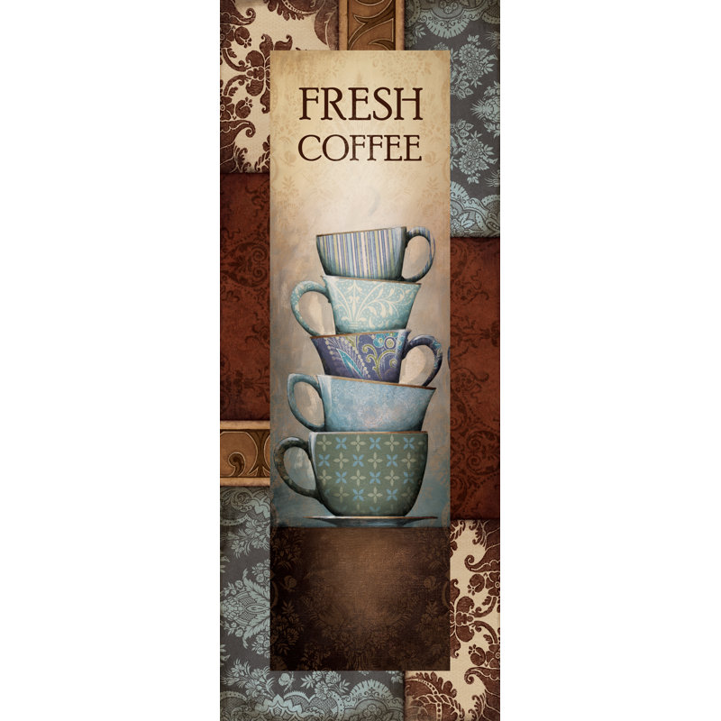 Fresh Coffee - Graphic Art Print, 30cm H x 20cm W, Wrapped Canvas