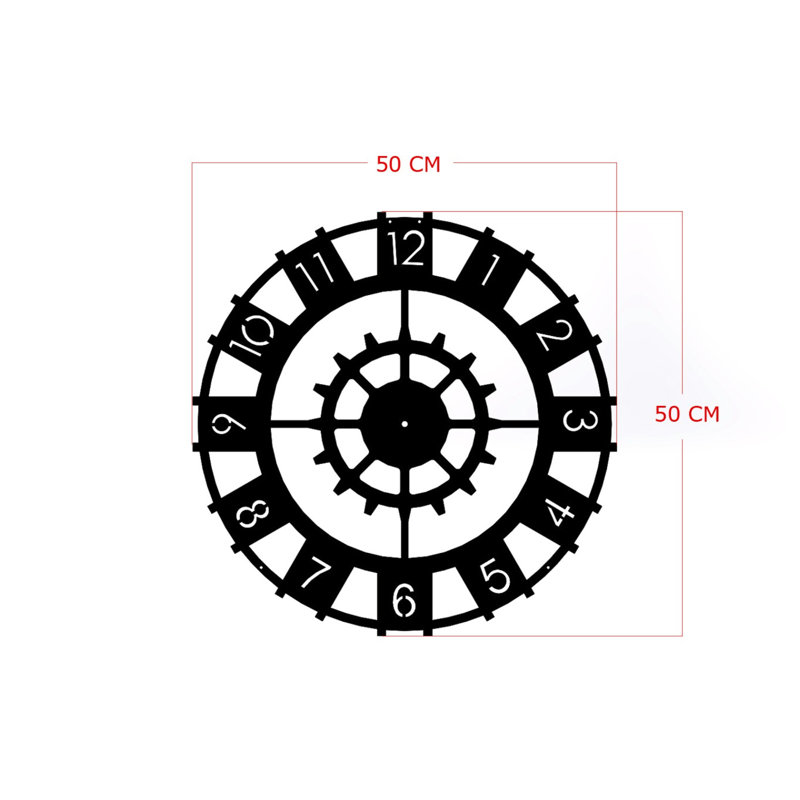 Horloge murale 19,7 po Jara
