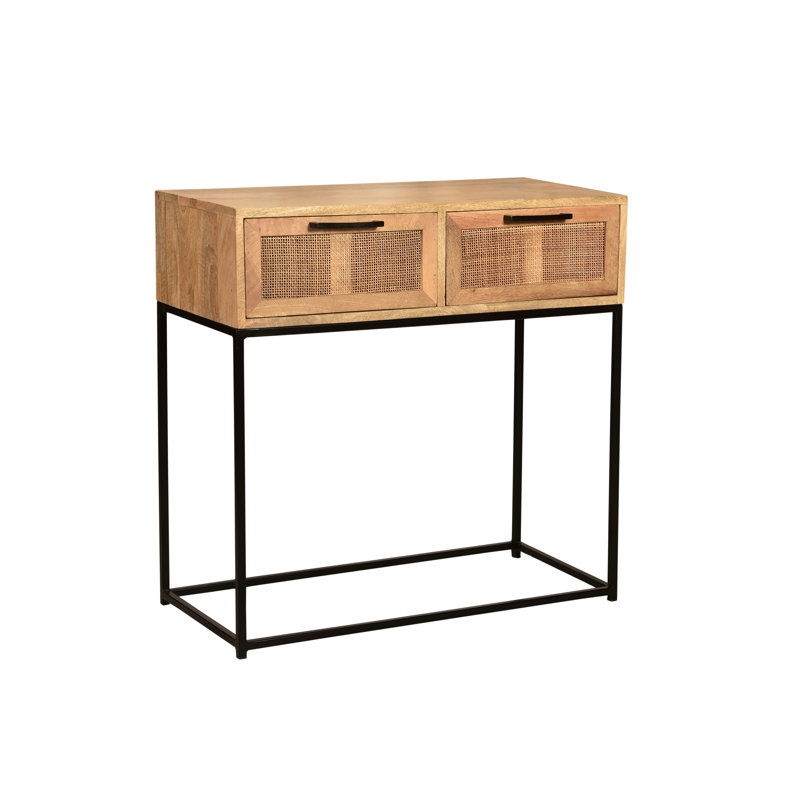 Surrender 80cm Solid Wood Top Console Table