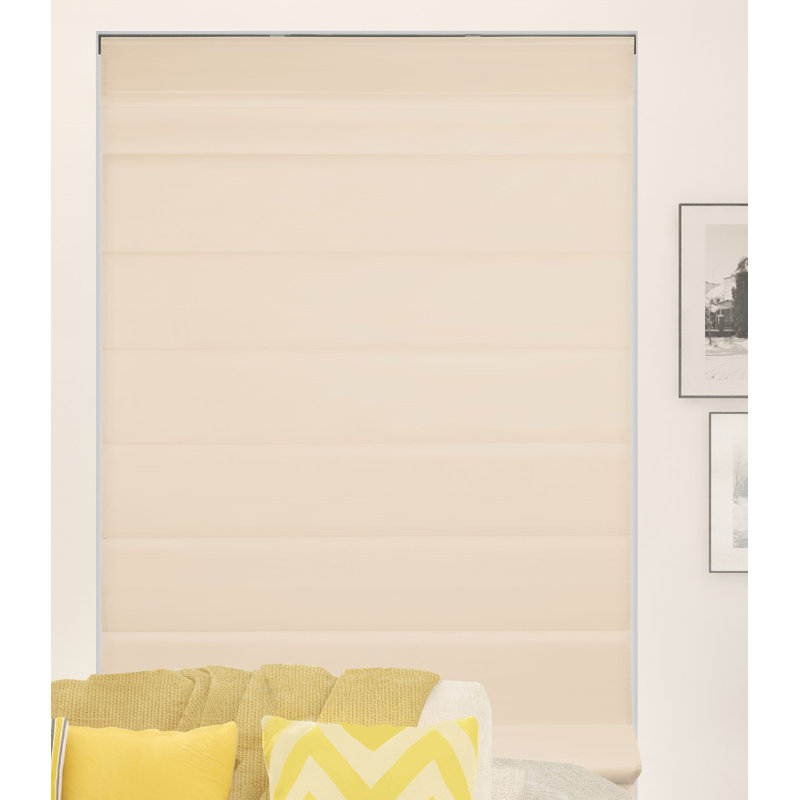 Pebble Beach Cordless Light Filtering Fabric Roman Shade