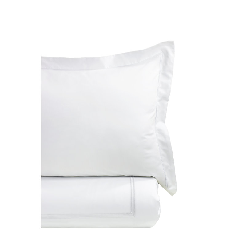 Azalia Traditional Duvet Cover, Twin, White