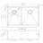33'' L Double Bowl Stainless Steel Kitchen Sink