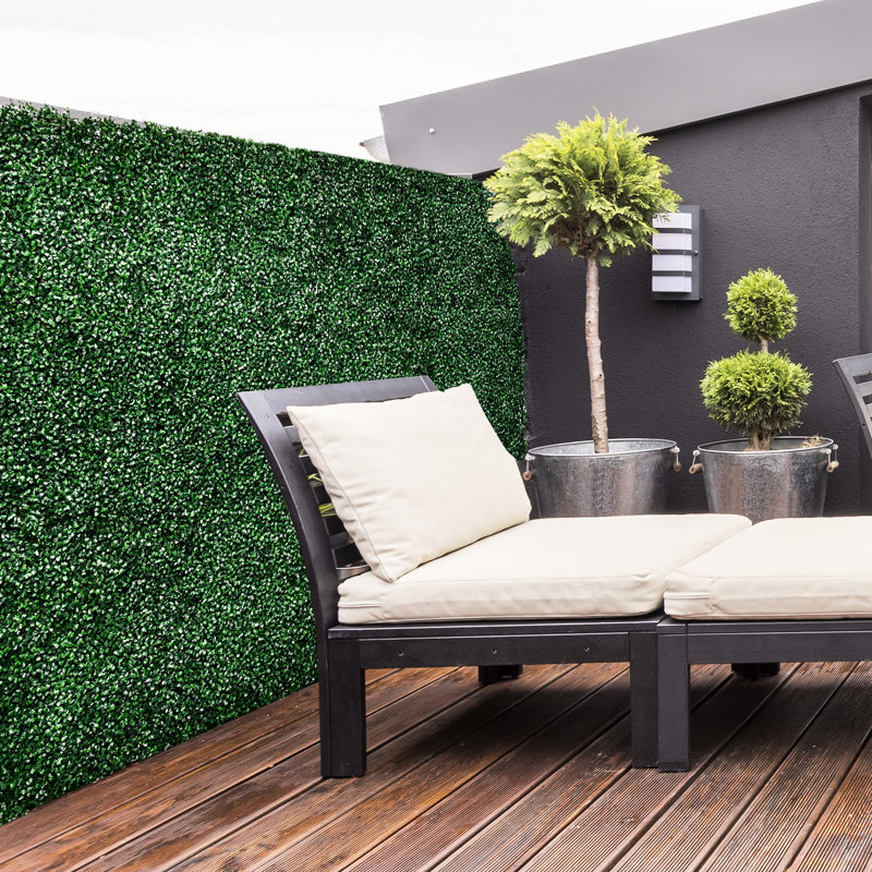 Panneaux muraux en gazon artificiel 20 po X - Idéal pour la vie privée balcon foncé