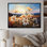 Beautily Lilies Field On Mountains I sur impression sur toile