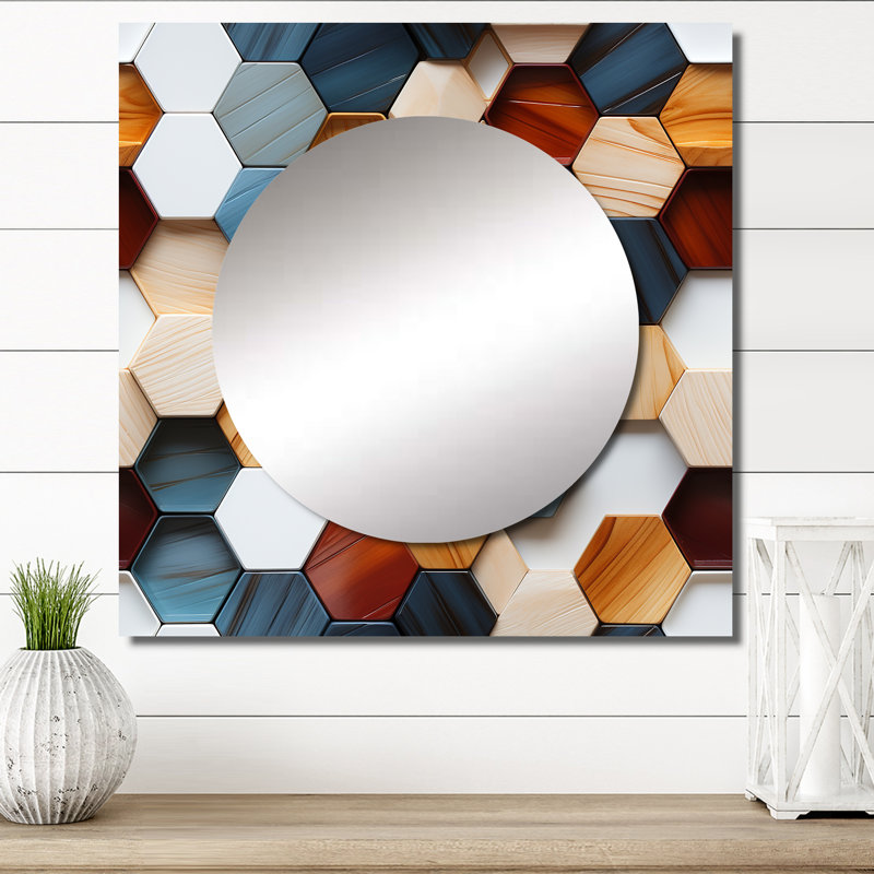 Art mural Hexagons Angularity, 23 po x 23 po