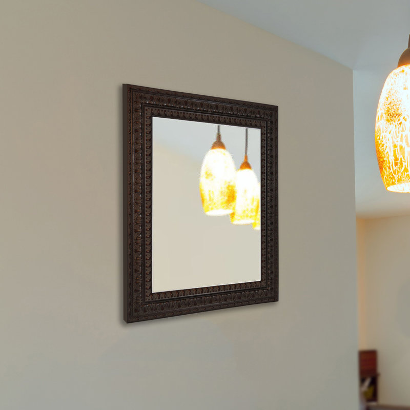 Derrik Solid Wood Flat Mirror, 26" H x 64" W