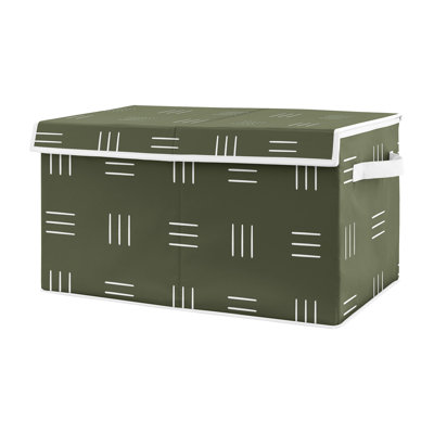 Jungle Animals Hatch Print Fabric Storage Bin