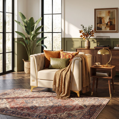 40.1 " Faux Leather Sofa