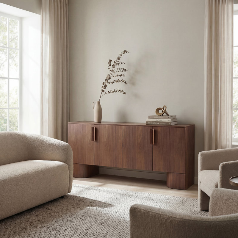 Eka Buffet Table - 71 Inch Wide - Walnut