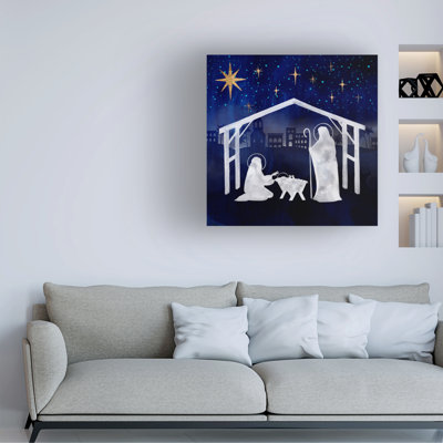Charlton Home® Grace Popp Midnight Star Of Bethlehem I Canvas Wall Art