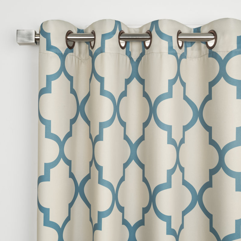 Lytsell Thermal Room Darkening Curtain Panel Pair, Porcelain, 52" W x 63" L