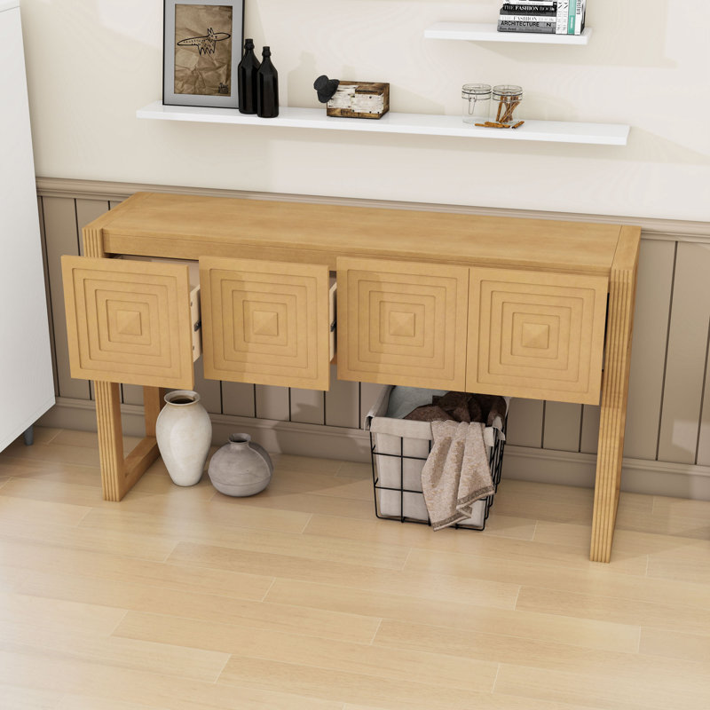 Console Modern Modern, Marron clair