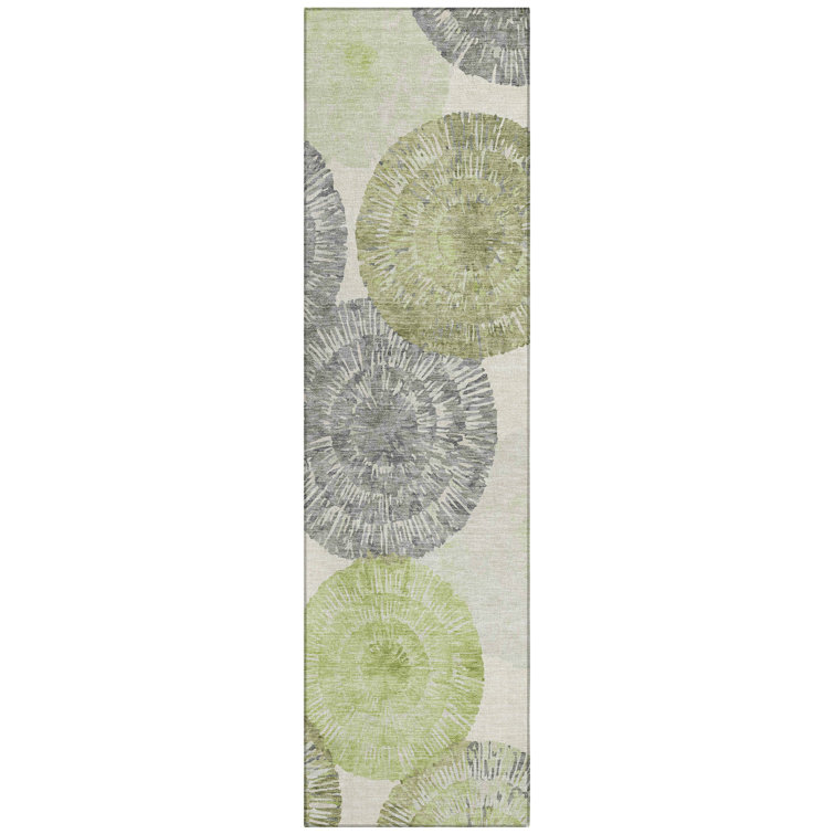 Machine Washable Indoor/Outdoor Adalaide ACN2351 Abstract Rug