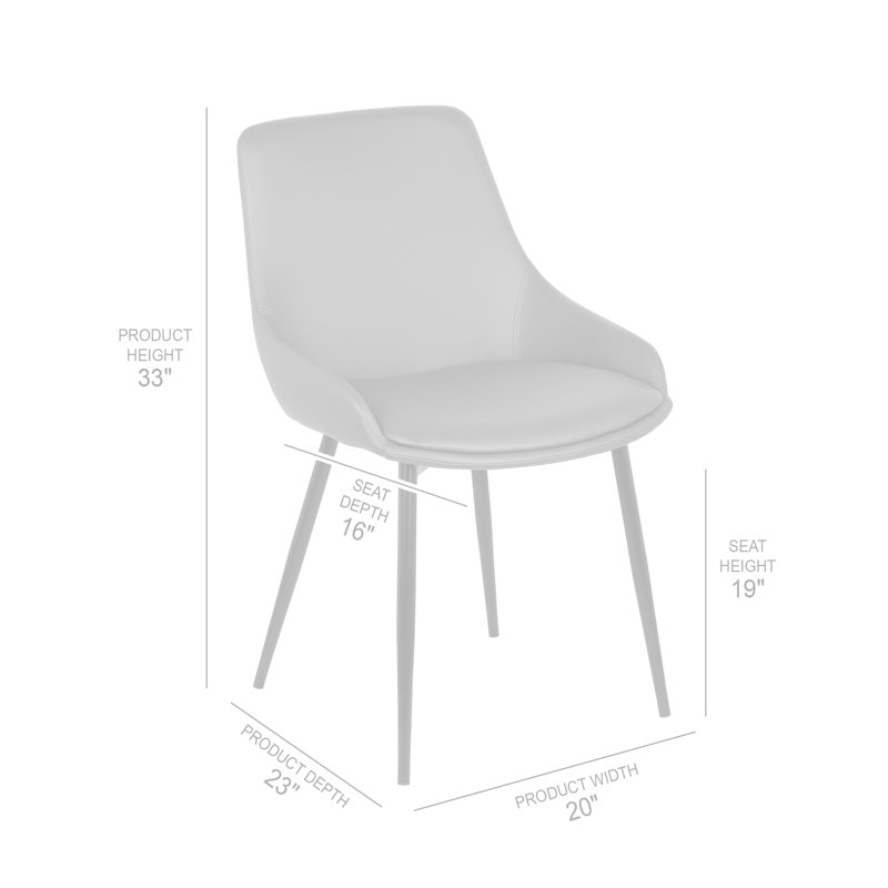 Kierra 47cm H Polyester Blend Upholstered Side Chair