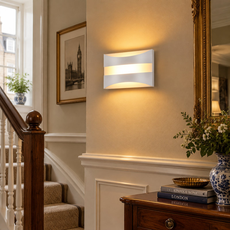 LED Flush Mounted Sconce, White