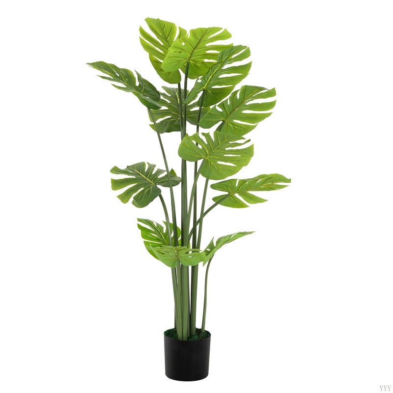 57 po plante artificielle avec pot Monstera Deliciosa
