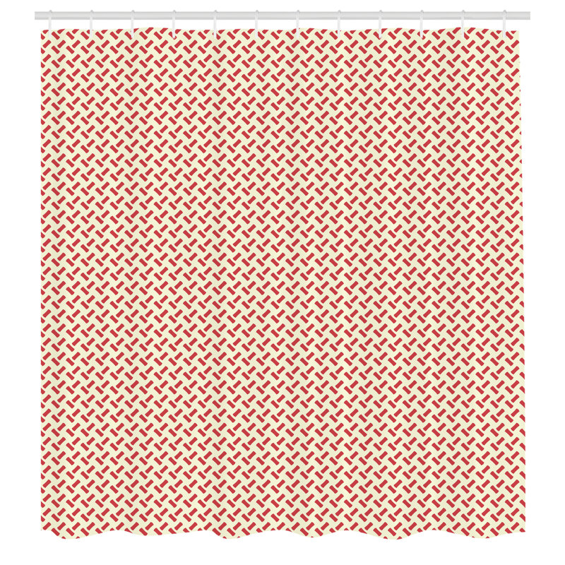 Dakota Fields Abstract Shower Curtain Rounded Small Shapes 31735, 84'' H x 69'' W