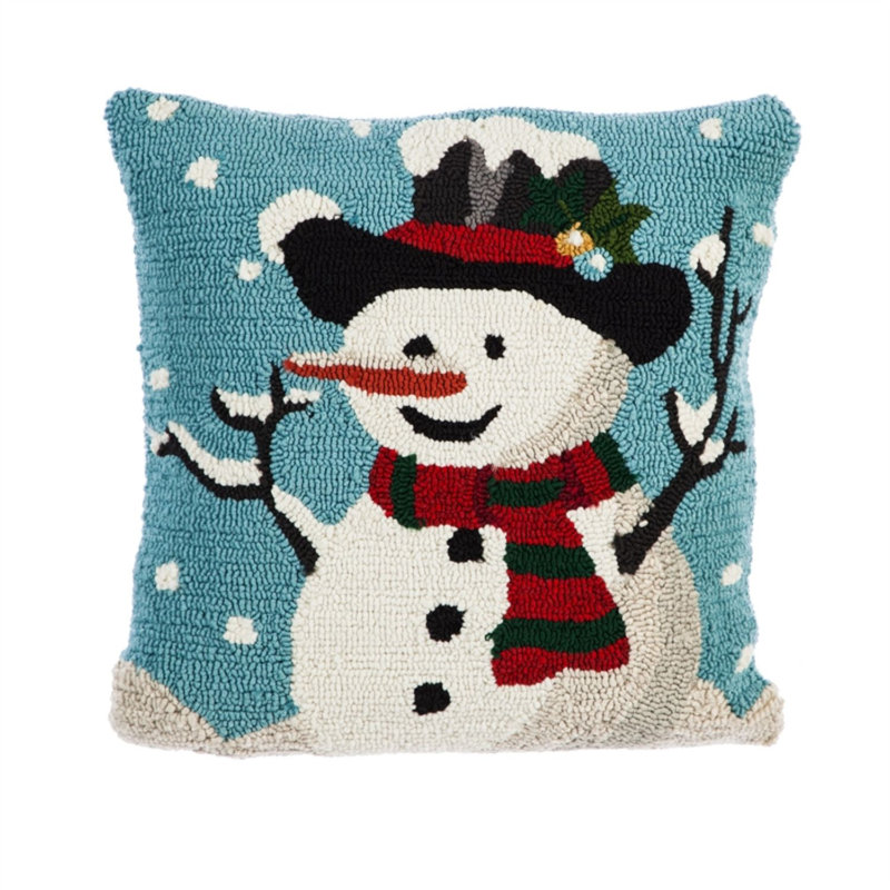 Snowman Square Throw
