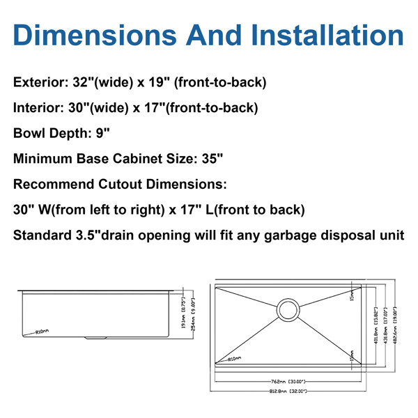 Dimensions du produit