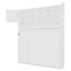 Grand lit escamotable mural avec grand rangement et panneaux de diamant modernes