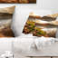 Coussin décoratif "Beautiful Lake with Rocky Shore"