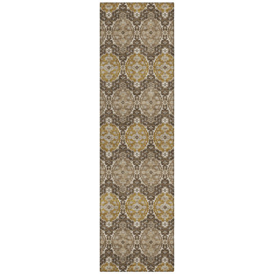 Machine Washable Indoor/Outdoor Chantille ACN2918 Striped Rug