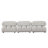 Paloma 3PC Modular 111 Inch Sofa In Light Cream Velvet-92403261
