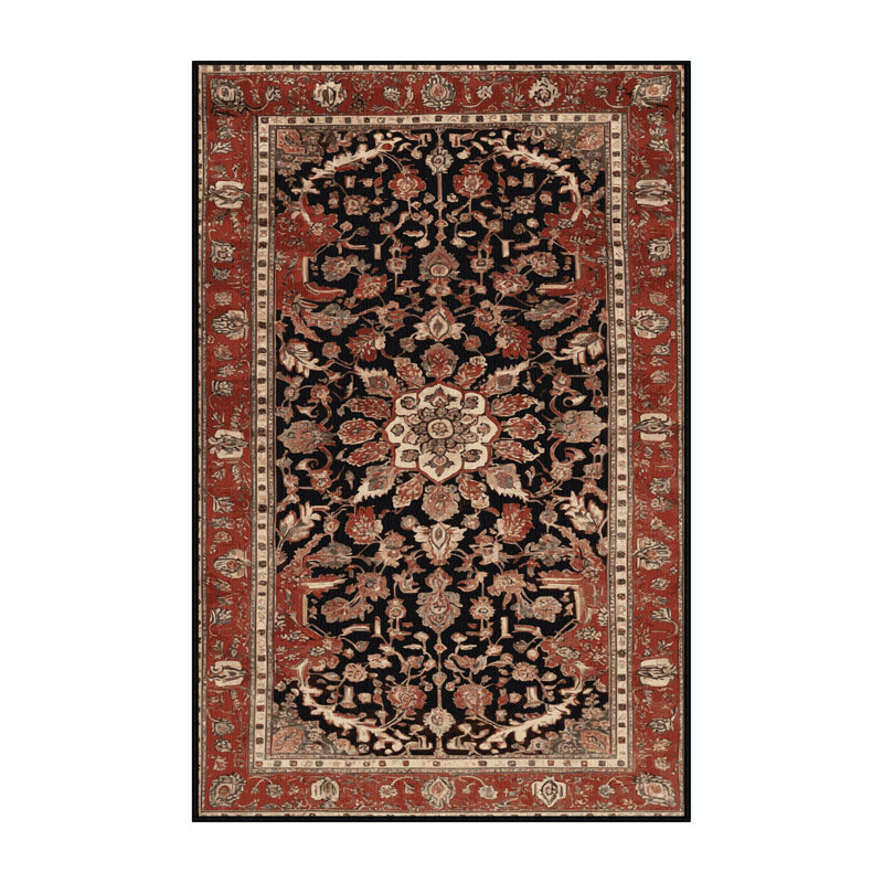Tapis brun lavable à la machine, Tapis de couloir 2 pi x 5 pi