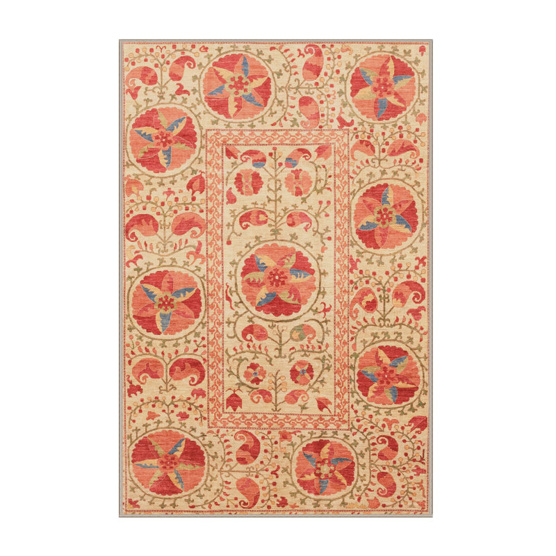 Abstract Indoor Rug, Rectangle 2' x 4'