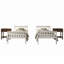 Lit superposé simple au-dessus de simple en bois massif avec table de chevet 3 pièces Aon Ames-1403198481-1403135154