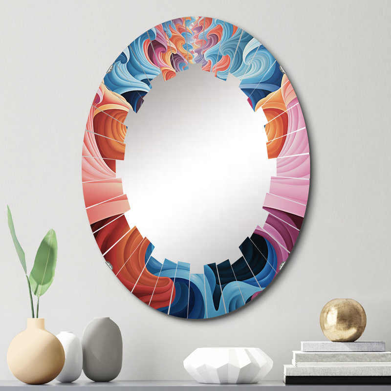 Fairlop - Miroir mural moderne ovale, 30 po x 20 po