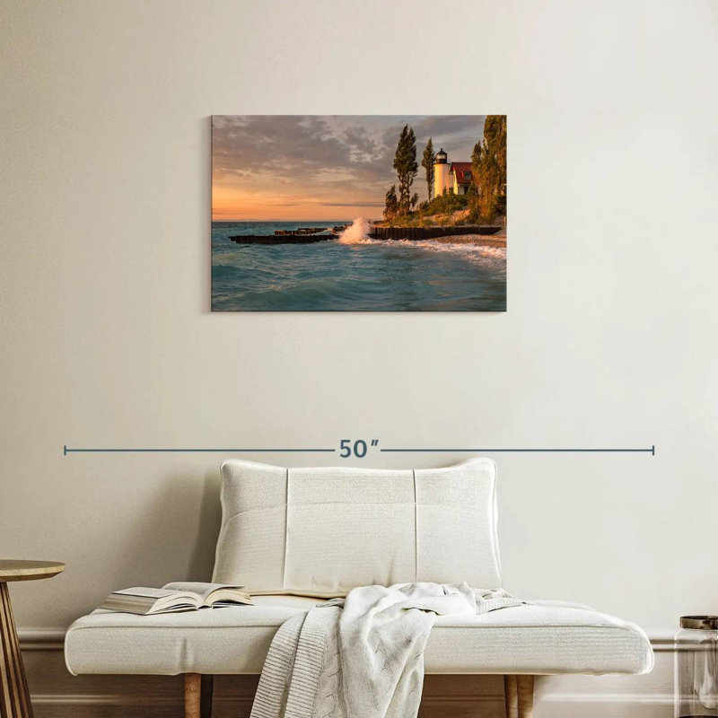 Aletra Point Betsie Lighthouse, 20" H x 30" W