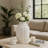 Modern Ceramic Ribbed Jar with Removeable Lid for Home Decor – Versatile Accent Decor Perfect for Table Decor and Flower Vase Centerpiece – White-439016001