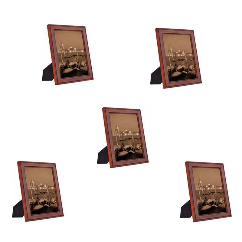 Cadre photo en bois d'acajou mat Ruthe, 8,5 p o x 12 po