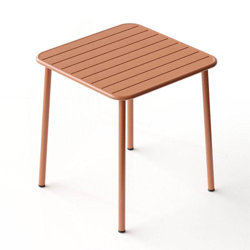 Table de salle à manger d'extérieur Sera, Rouge brique clair