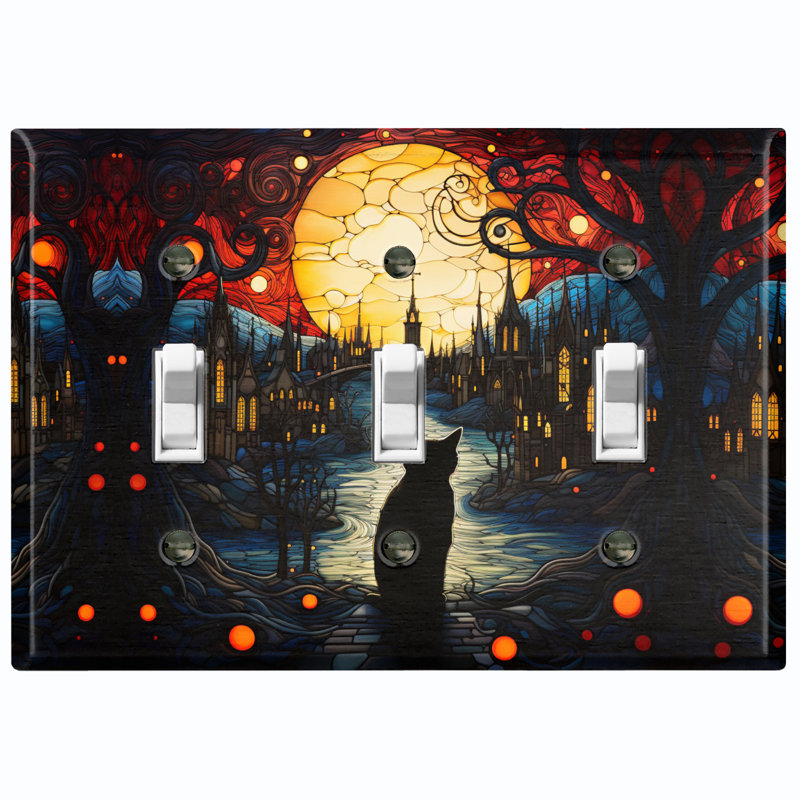 Plaque murale standard d'interrupteur à bascule 3 lumières