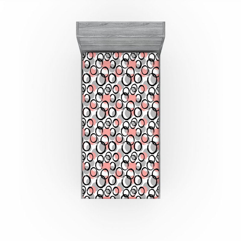 Ensemble de 2 draps-housses Ambesonne, Drap-housse de taille simple