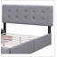Lit plateforme tapissier avec tête de lit classique et 4 tiroirs, aucun sommier nécessaire, tissu en lin-1036745929