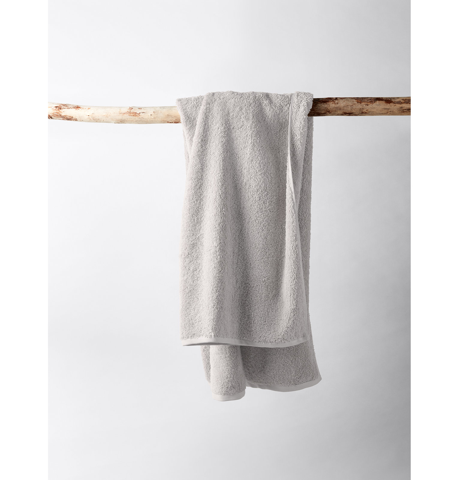 Cloud Loom Organic Cotton Bath Towel, Gray, Hand Towel - 1 Pack
