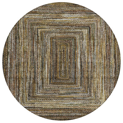 Machine Washable Indoor/Outdoor Xhevrie ACN1725 Brown Rug