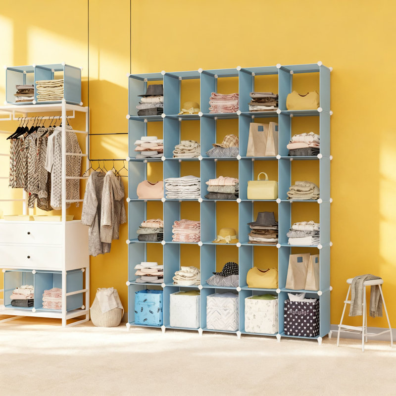 12-Cube Storage Organizer With Metal Frame, Modular Closet Shelf Unit For Bedroom, Office, Kids Room, And Bathroom Organization