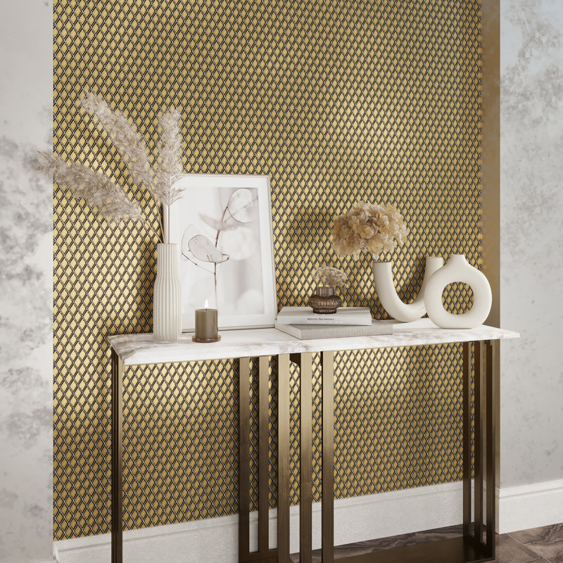 1" x 1.5" Glass Random Mosaic Wall & Floor Tile, Gold