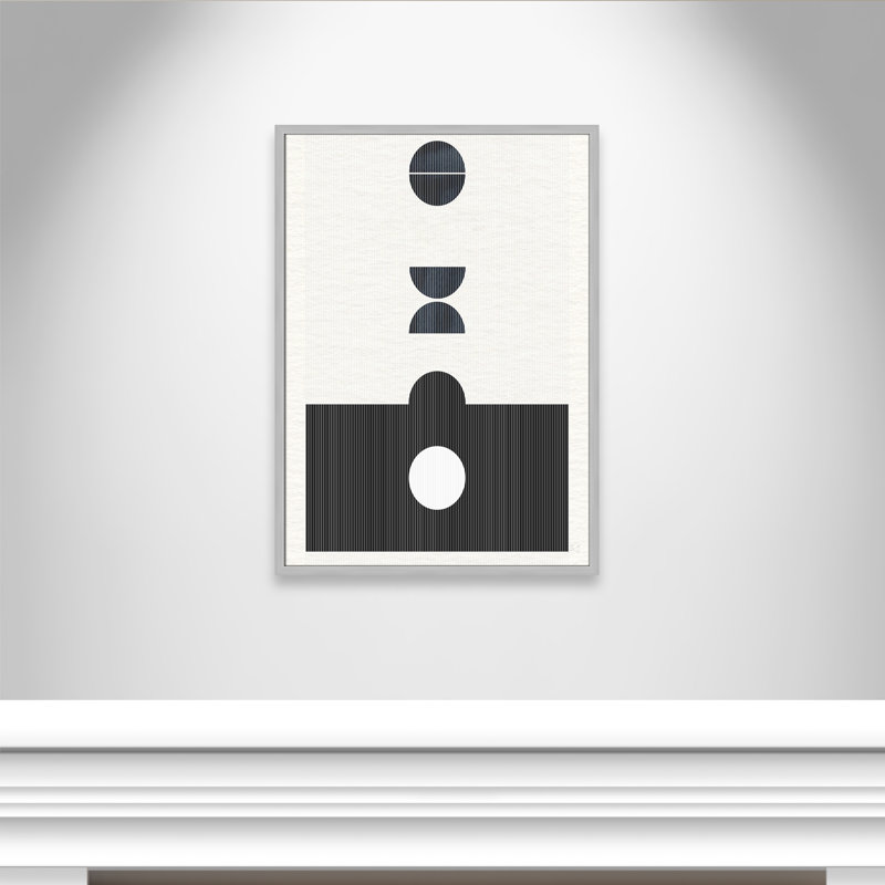 Eclipse I by Susan Jill, Matte Silver Framed, 35.5" H x 25.5" W x 0.75" D