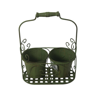 Metal Garden 2 Pot Palnter