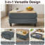 Canapé modulaire confortable de 108 po de largeur, canapé 5 pièces en nuage de velours côtelé en forme de U avec repose-pieds, assemblage sans outil-132783936