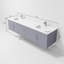 Ensemble de meuble-lavabo double mural 80 "avec miroir Geneva-978541880-1063301506