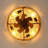Arachne 19.7'' Farmhouse Caged Ceiling Fan with Light & Remote, Handwoven Rattan Shade, 5 LED Bulbs Included, Low Profile Ceiling Fan for Bedroom & Kitchen
