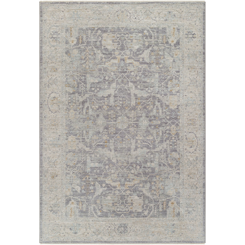 Tapis oriental en polyester tissé à la machine Conlan, Rectangulaire 2 pi x 3 pi