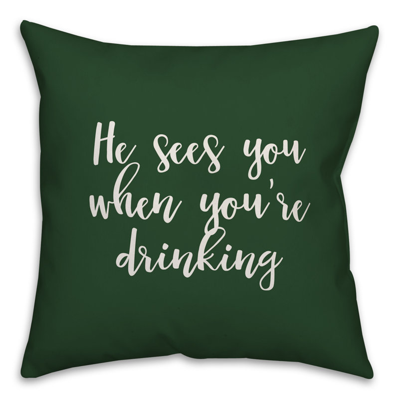 Coussin He, Vert foncé, Coussin décoratif